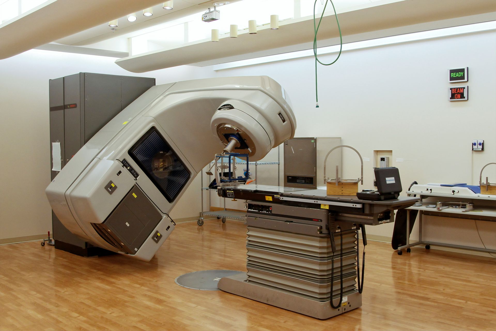 MRI scanner in a hospital imaging suite